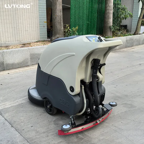 Compact High Pressure Floor Sweeper with Rotating Brush
